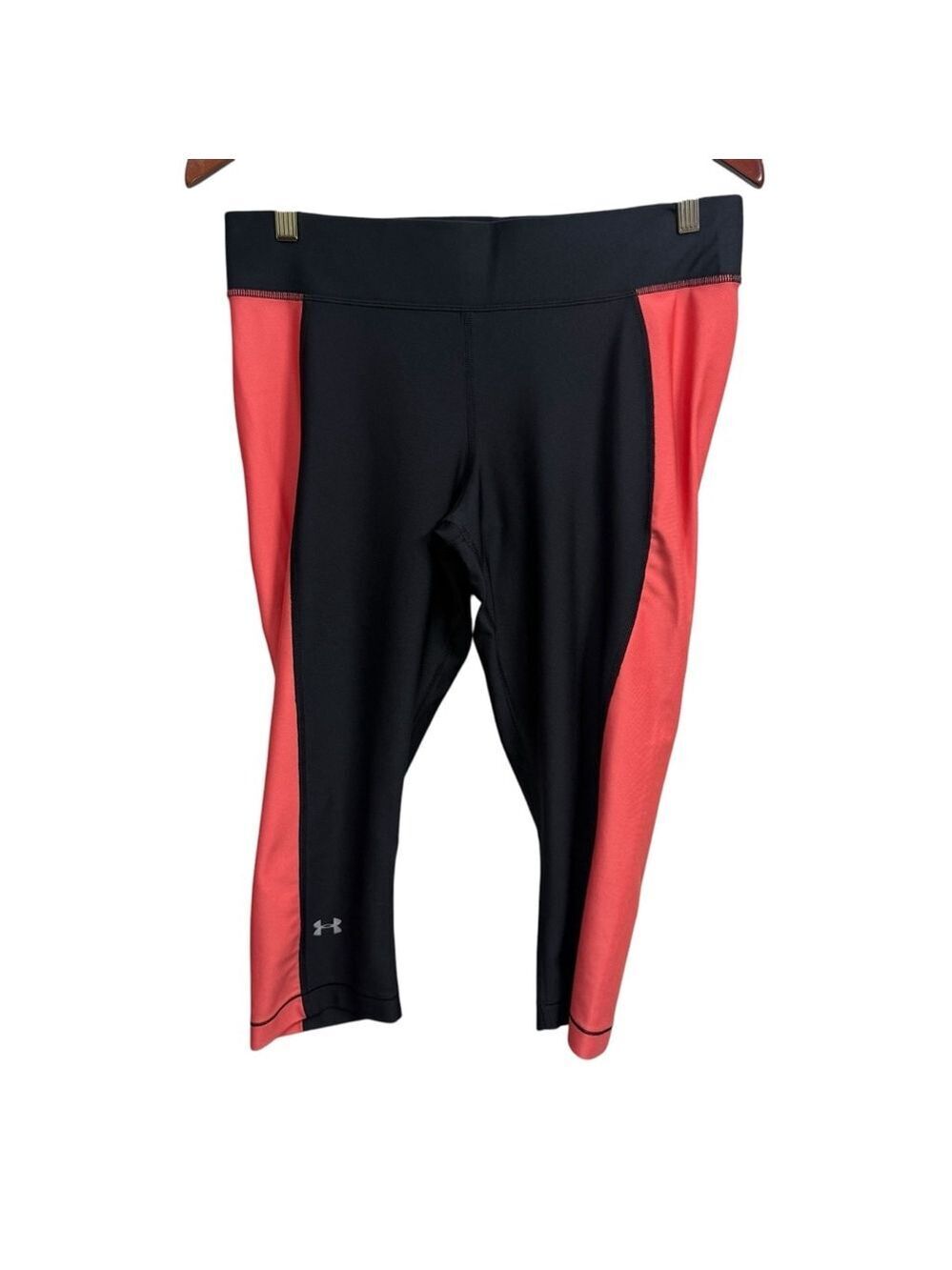 Under Armour Capri Leggings XL Black Coral Activewear
